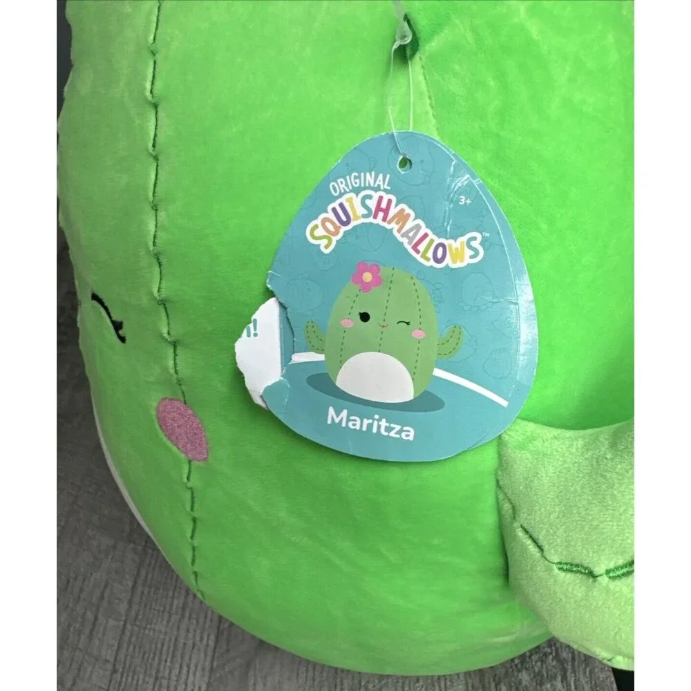 Squishmallow MARITZA The CACTUS Plush Giant‎ 17 inch Green with Pink Flower NEW